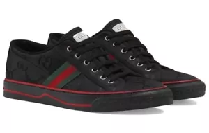 Gucci taglia 8UK Tennis 1977 Off the Grid Low ""Nero"" 628709-H9H70-1072-NUOVO✨ - Foto 1 di 19