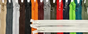 2 Wege Reißverschluss Kunststoff teilbar 45 50 55 60 65 70 75 80 85 90 95 100 cm - Bild 1 von 110