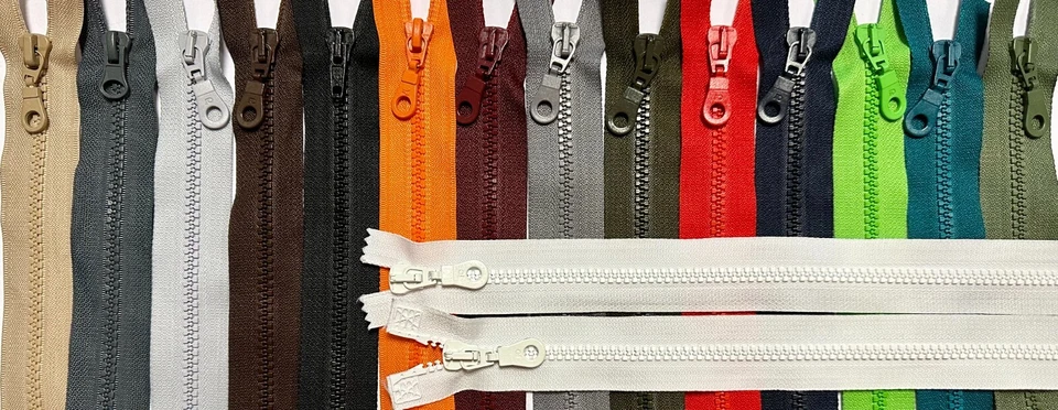 2 Wege Reißverschluss Kunststoff teilbar 45 50 55 60 65 70 75 80 85 90 95 100 cm - Bild 1 von 1