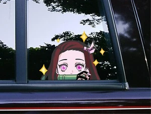 Lindas calcomanías de vinilo para coche de ventana de Nezuko Stars peeker anime demon Slayer - Imagen 1 de 5