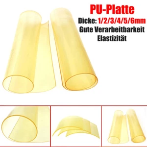 PU-Polyurethan-Elastikplatte, Flache Platte, 1/2/3/4/5/6mm Dick, 150mm Bis 500mm - Picture 1 of 6