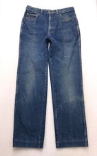 B295 Vtg 80s USA Jordache High Waist Straight Jeans tag sz 32 (29x29" hem) Short
