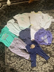 Baby Mädchen Kleidung 0-3 Monate alt Frühling Sommer Konvolut Kinder Tücher Kleid - Bild 1 von 10