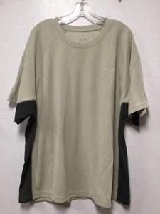 Champion Mens Active Wear Shirt Size XL Beige Gray Short Sleeve New Y5 - Picture 1 of 6