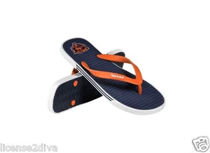 NFL CHICAGO BEARS FLIP FLOPS WOMEN'S S #chicagobearsflipflops #thebears #nfl  - Picture 1 of 4