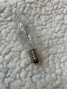 Night Light Clear Light Bulb Candelabra Lumens 5 watts 120 Volts Pack of 6 NIB - Picture 1 of 6