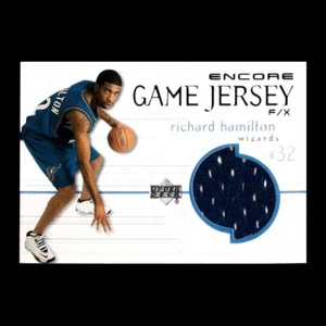 Richard Hamilton 1999 Upper Deck Encore F/X Game Jersey #RH-J Insert Wizards - Picture 1 of 2
