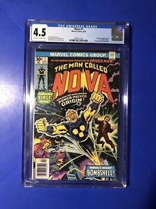 Nova 1 CGC 4.5 Newsstand 1st Appearance & Origin Richard Rider Marvel Comic 1976