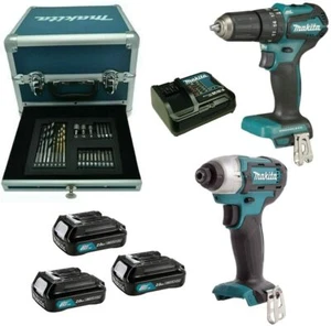 KIT TRAPANI MAKITA CLX228SAX2 TRAPANO AVVITATORE + 3 BATTERIE 12 V 2,0 Ah - Foto 1 di 5