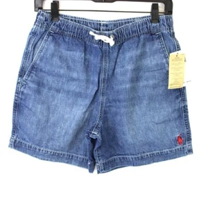 Polo Ralph Lauren Boys Blue Polo Prepster Comfort Denim Short SZ 16 NWT $55 - Picture 1 of 5