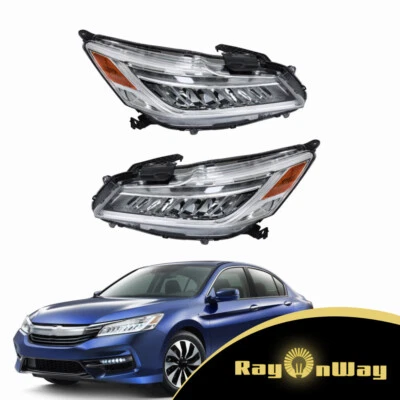 Conjunto de faros LED laterales derecho e izquierdo solo para Honda Accord Touring 2016-2017 sedán Foto 1 de 4