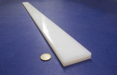 UHMW White Bar, 1/2" Thick x 2.50 Width x 48" Long - Image 1 of 4