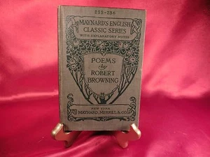 Maynard's English Classic Series Poems By Robert Browning 1905 - Imagen 1 de 3