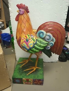 JIM SHORE Heartwood Creek LARGE Rooster Figurine 10.75" 2004 Farmhouse C118836 - Picture 1 of 5