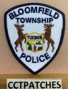 BLOOMFIELD TOWNSHIP, MICHIGAN POLICE (WHITE) SHOULDER PATCH MI - Picture 1 of 2