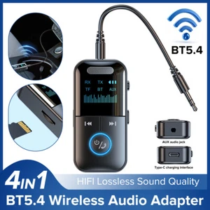 Bluetooth Audio Adapter 3.5mm Wireless Receiver Transmitter MP3 HiFi Player - Picture 1 of 21