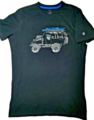 Мужская футболка Kuhl размер Small SS Stealth Mog вырез лодочкой из органического хлопка - Изображение 1 из 4