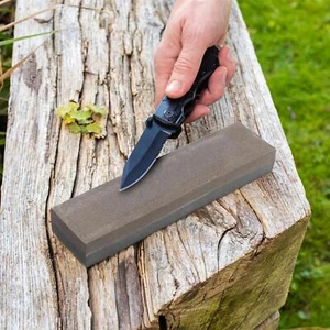 Double Sided Whetstone Knife Blade Sharpener Wet Stone Coarse Fine Grit - Picture 1 of 9
