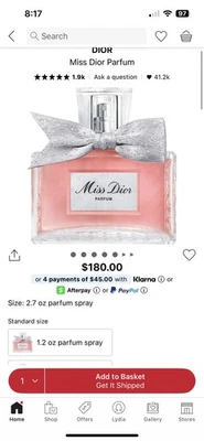 Miss Dior Christian Dior Parfume 2.7 oz - Image 1 of 4