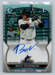 Bowman Draft Chrome Prospect Refractor 2023/499 Brock Vradenburg #CDA-BV automático - Imagen 1 de 2
