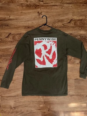 Vintage Pennywise Shirt Mens XL Green Volcom 1994 Punk Band Long Sleeve 90s - Image 1 of 4