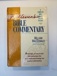 Believer's Bible Commentary by William MacDonald One Volume Commentary Hardcover - Bild 1 von 12