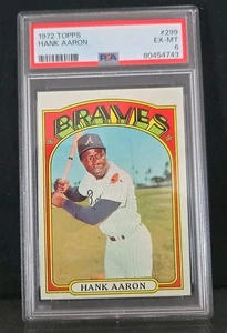 1972 Topps Hank Aaron #299 PSA 6 Atlanta Braves COLORS POP! - Bild 1 von 2