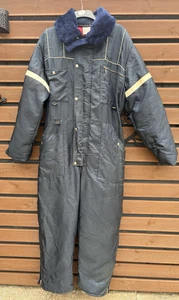 Traje de esquí de nieve con aislamiento de plumón WALLS vintage para hombre azul marino talla grande regular 42/44" - Imagen 1 de 10