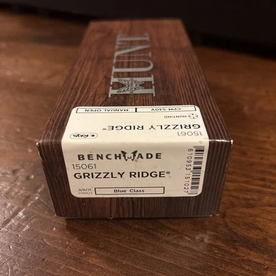 Benchmade - 15061 Grizzly Ridge - карманный нож - серая и оранжевая ручка - Изображение 1 из 3