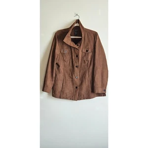 Chicos braunes Wildlederimitat-Sakko, Gr. 2 (M) - Bild 1 von 9