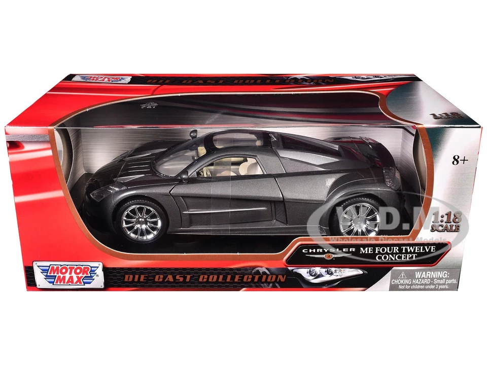 MOTORMAX 73138GRY 1 by 18 CHRYSLER Me Four Twelve Concept Diecast Model Car,