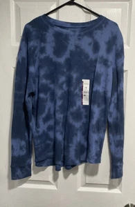 Time And Tru Long Sleeve Shirt Womens Plus Size 2XL XXL Blue - Picture 1 of 4