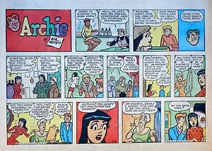 Archie by Bob Montana - lot of 12 large half-page Sunday comics from late 1972 - Foto 1 di 1