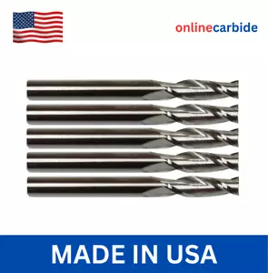 5 PCS 1/8" 2 FLUTE CARBIDE END MILL - Picture 1 of 3