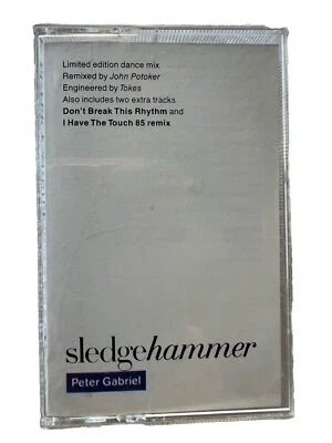 Peter Gabriel Sledgehammer Limited Edition Dance Mix Cassette Geffen 4-20456 Foto 1 de 4