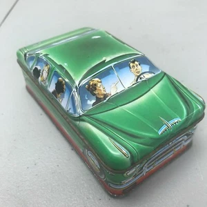 Vintage 1982 Ian Logan Carlectables Green Car Tin Metal Box England Paul Allen - Picture 1 of 6