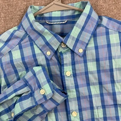 Vineyard Vines On-The-Go Performance Blue Purple Plaid Button Down Shirt Small - Image 1 of 4
