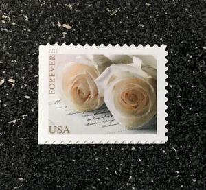 2011USA #4520 Forever - Wedding Roses - Single  Mint NH - Picture 1 of 1