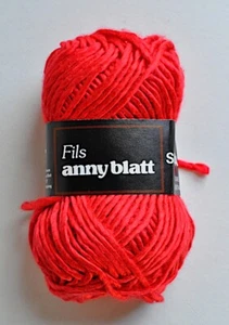 Silk'Anny Blatt 100% Pure Silk Yarn 40g Skein Cord Rouge Red Wine Vintage - Picture 1 of 6
