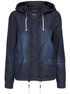 ONLY Mujer Verano Chaqueta Vaquera OnlSKYLAR DENIM PARKA Azul Transición Capucha - Imagen 1 de 1