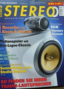 STEREO 11/07,PHONOSOPHIE CD MK IV,AMP,ALESIS ML 9600,TASCAM CD RW 900 SL,MARANTZ - Bild 1 von 4
