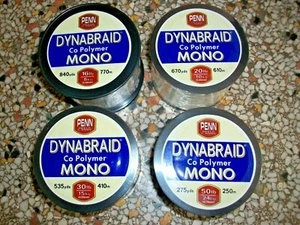 Penn Dynabraid Line Co Polymer clear mono, Bulk 30 and 50lbs, - Picture 1 of 4