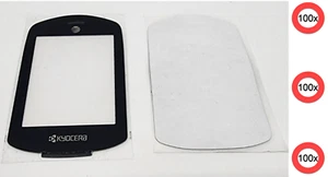 Lot 100x Kyocera DuraXE Dura XE E4710 Inside Main Screen Lens Glass + Adhesive - Picture 1 of 2