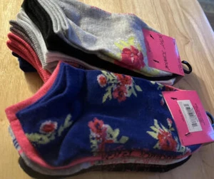 Betsey Johnson Low Cut Socks Shoe Sz 5-10 2 Pkgs Total 12 Pair NWT - Picture 1 of 6