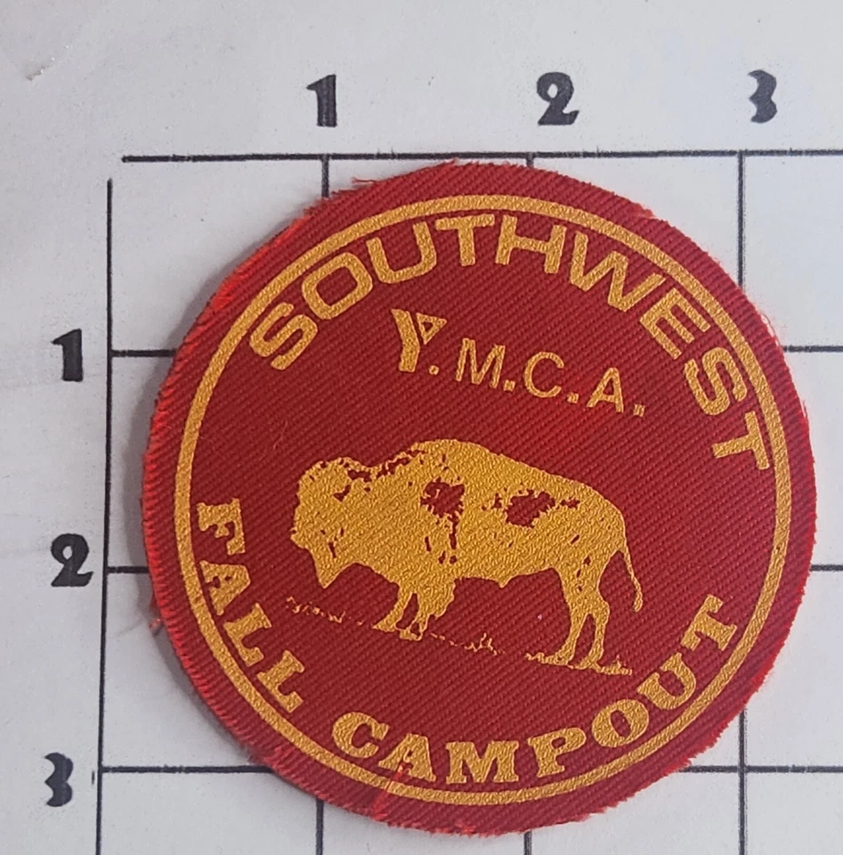 Southwest YMCA Patch Fall Campout Printed Sew On Buffalo - Image 1 of 1