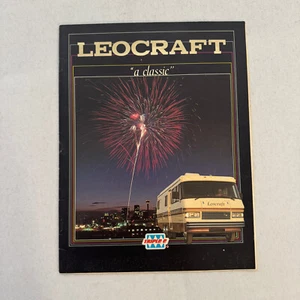 Leocraft Motorhome Camper Motor Home RV Sales Brochure Catalog Vintage - Picture 1 of 10