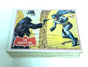 1966 Batman Complete Trading Card Set 1A-44A Topps Series A (Red Bat Logo) - Picture 1 of 6