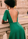 NWT Sezane Lady Dress Emerald Green Size US 4/FR 36