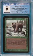Grizzly Bears Alpha MINT Green Common Graded CGC 9 CARD (3789563056) ABUGames
