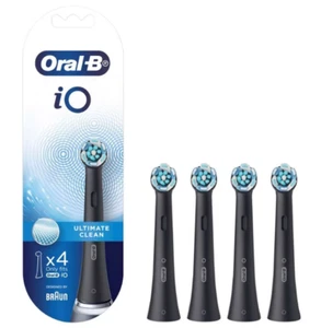 Oral-B iO 4 Testine Ricambio Ultimate Clean Nere Ricambio Spazzolino Braun - Imagen 1 de 5